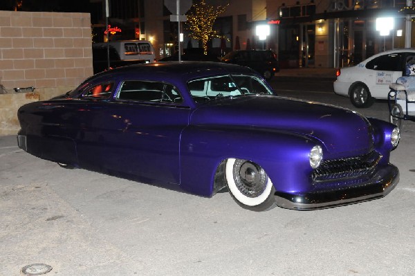 Hotrod Mercury owned by rock star Charlie Sexton outside the Austin Music H