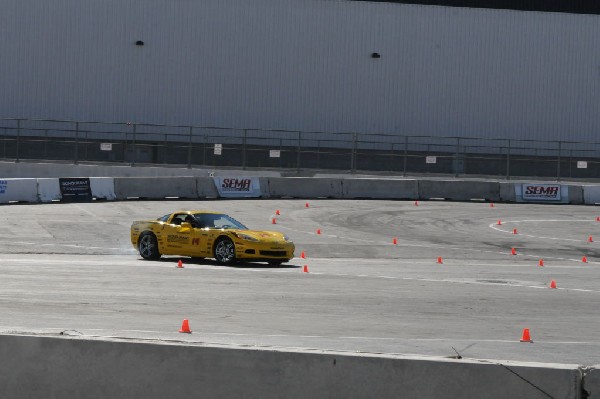 Bob Bondurant instructors take SEMA participants around SEMA MotorTrend Pro