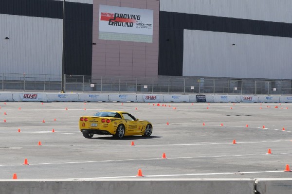 Bob Bondurant instructors take SEMA participants around SEMA MotorTrend Pro