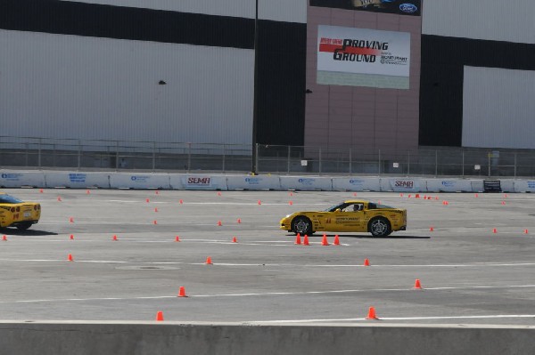 Bob Bondurant instructors take SEMA participants around SEMA MotorTrend Pro