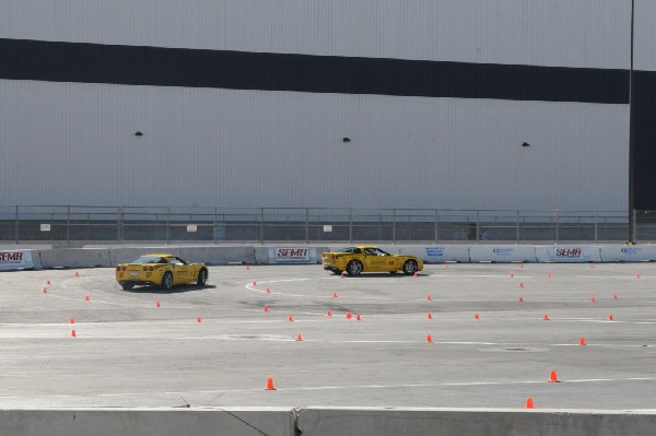 Bob Bondurant instructors take SEMA participants around SEMA MotorTrend Pro