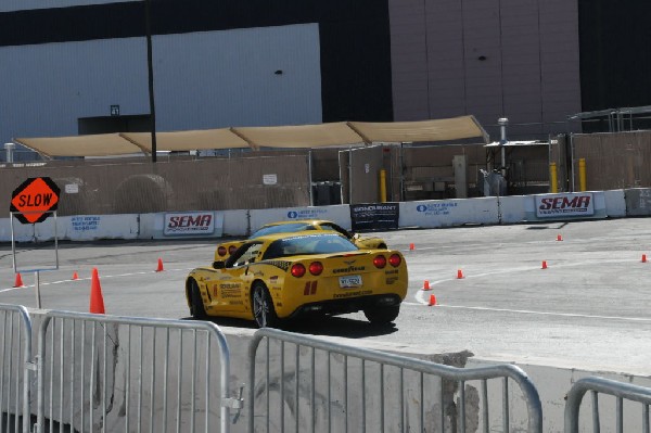 Bob Bondurant instructors take SEMA participants around SEMA MotorTrend Pro