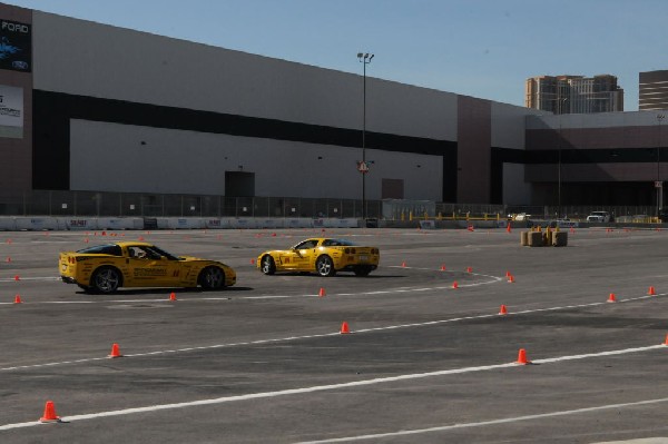 Bob Bondurant instructors take SEMA participants around SEMA MotorTrend Pro