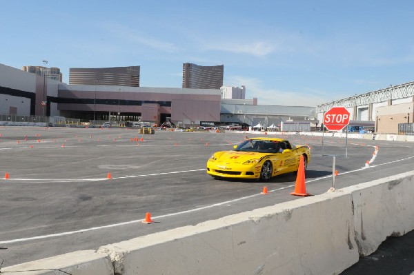 Bob Bondurant instructors take SEMA participants around SEMA MotorTrend Pro