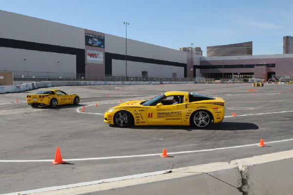 Bob Bondurant instructors take SEMA participants around SEMA MotorTrend Pro