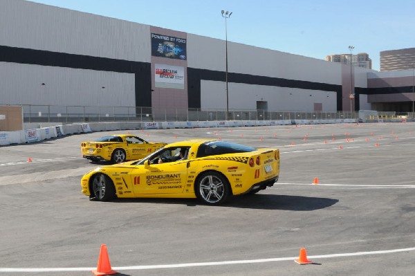 Bob Bondurant instructors take SEMA participants around SEMA MotorTrend Pro