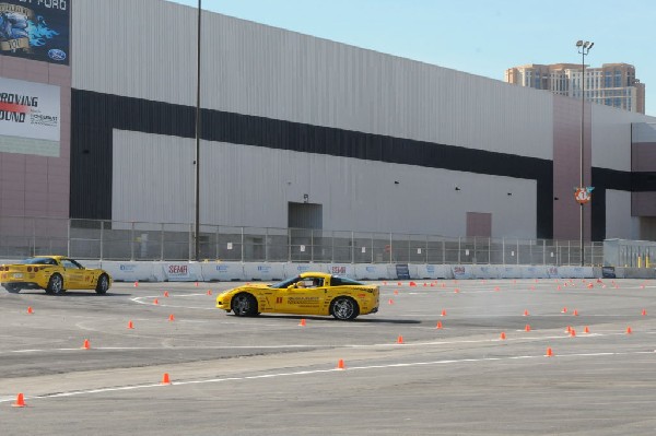 Bob Bondurant instructors take SEMA participants around SEMA MotorTrend Pro