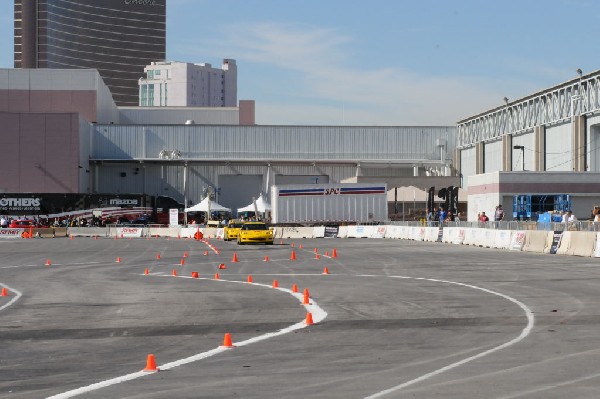 Bob Bondurant instructors take SEMA participants around SEMA MotorTrend Pro