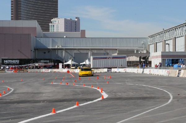 Bob Bondurant instructors take SEMA participants around SEMA MotorTrend Pro