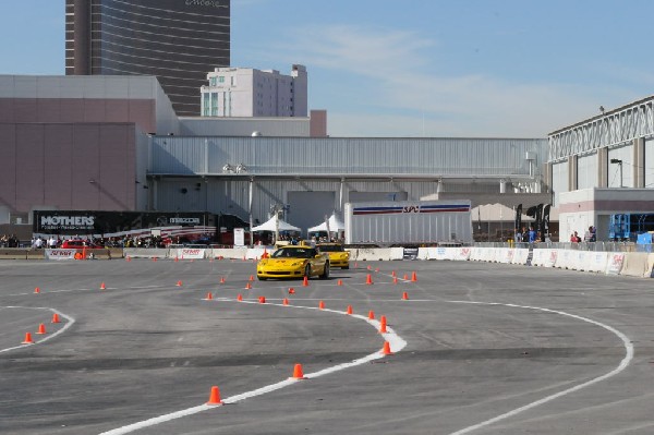 Bob Bondurant instructors take SEMA participants around SEMA MotorTrend Pro