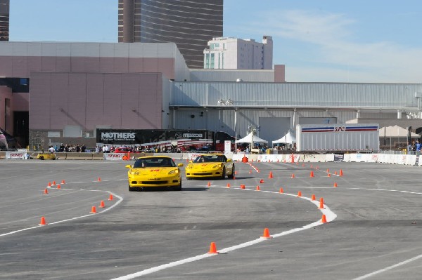 Bob Bondurant instructors take SEMA participants around SEMA MotorTrend Pro