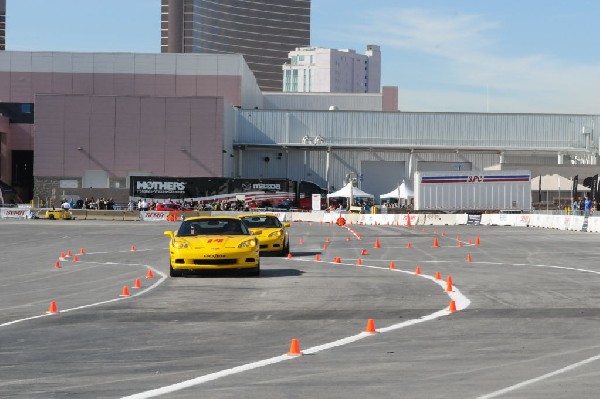 Bob Bondurant instructors take SEMA participants around SEMA MotorTrend Pro