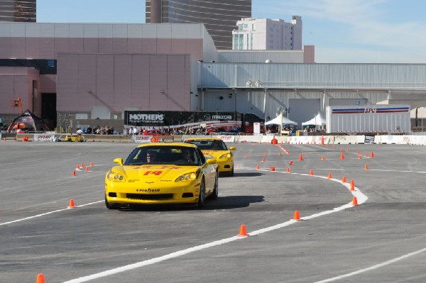 Bob Bondurant instructors take SEMA participants around SEMA MotorTrend Pro