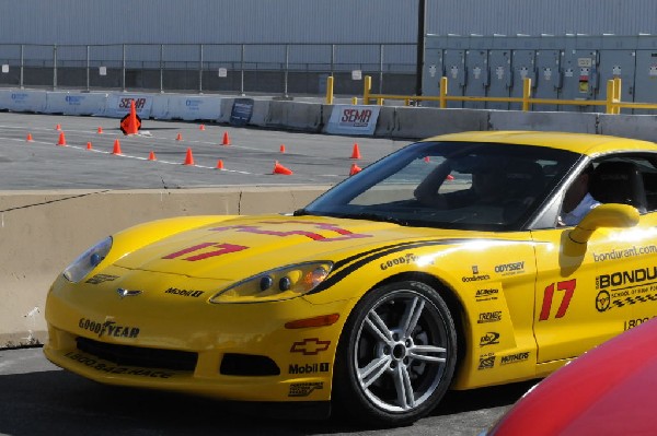 Bob Bondurant instructors take SEMA participants around SEMA MotorTrend Pro