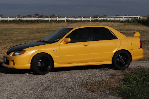 kingsnake racing 2003.5 MazdaSpeed Protege gets blacked out