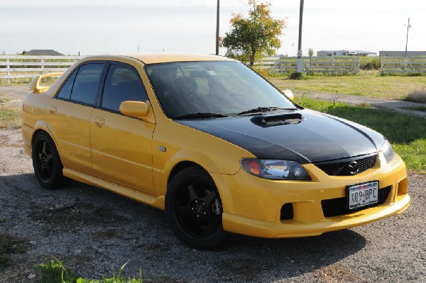 kingsnake racing 2003.5 MazdaSpeed Protege gets blacked out