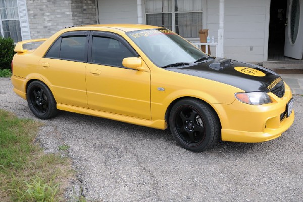 kingsnake racing 2003.5 MazdaSpeed Protege gets wind deflectors