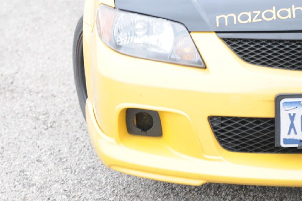 kingsnake racing 2003.5 MazdaSpeed Protege gets driving lights installed