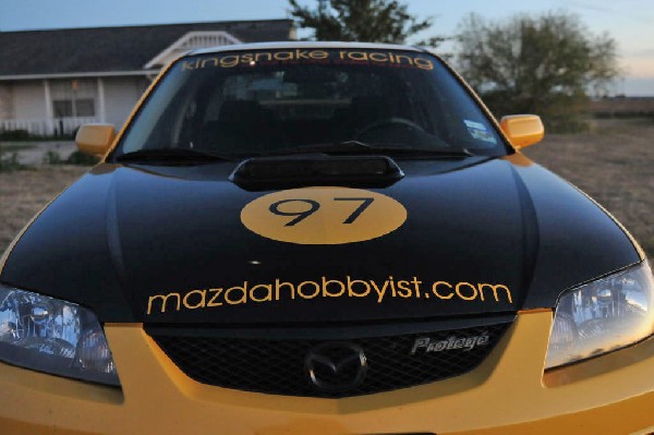 kingsnake racing 2003.5 MazdaSpeed Protege gets it's first graphic set