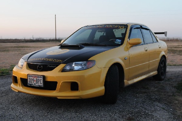 kingsnake racing 2003.5 MazdaSpeed Protege gets an adjustable aluminum wing