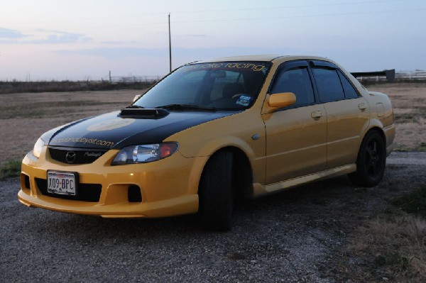 kingsnake racing 2003.5 MazdaSpeed Protege gets an adjustable aluminum wing